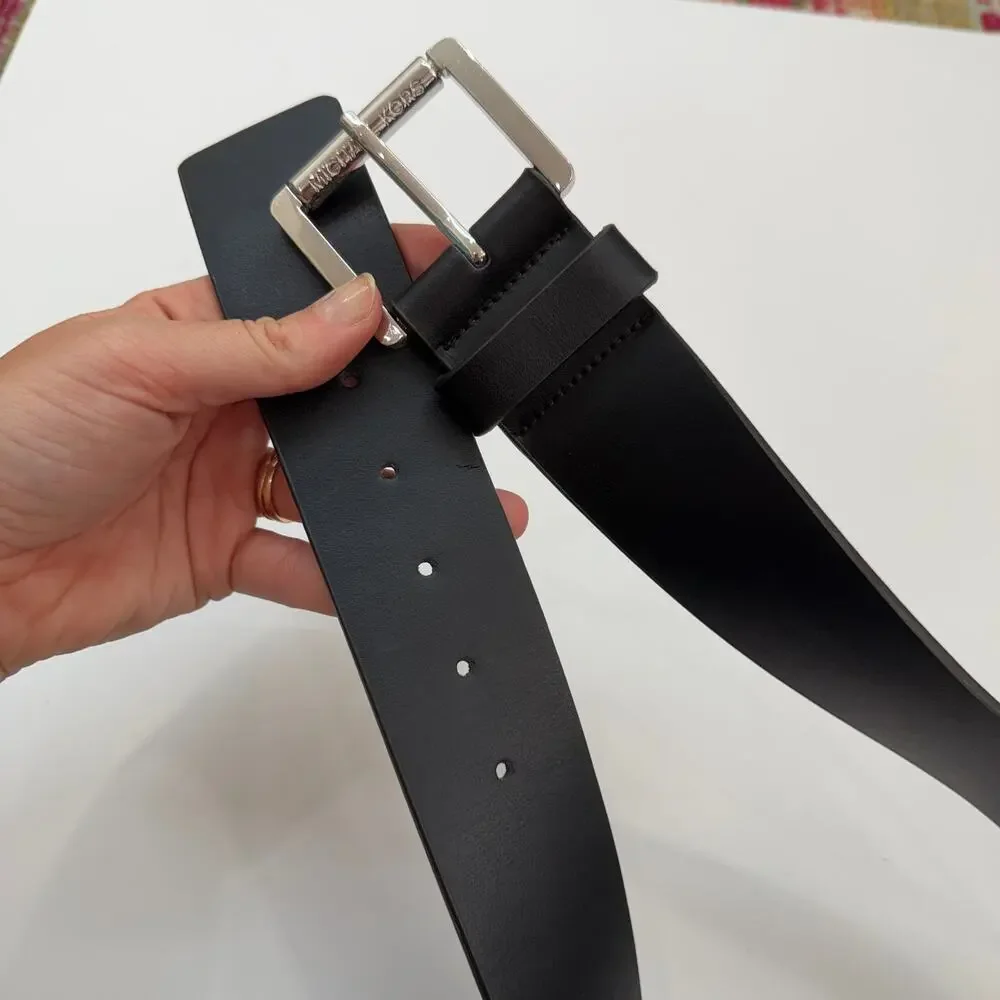 Michael Kors Black Leather Belt 2